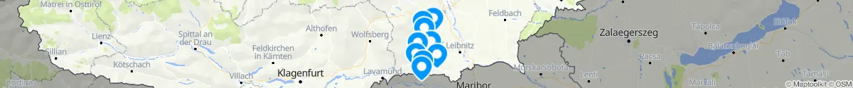 Kartenansicht für Apotheken-Notdienste in der Nähe von Deutschlandsberg (Deutschlandsberg, Steiermark)